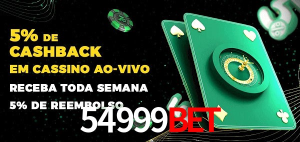 Promoções do cassino ao Vivo 54999BET